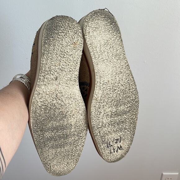 Free People Snake Eyes metallic tapestry loafers sz 38 - Picture 6 of 6